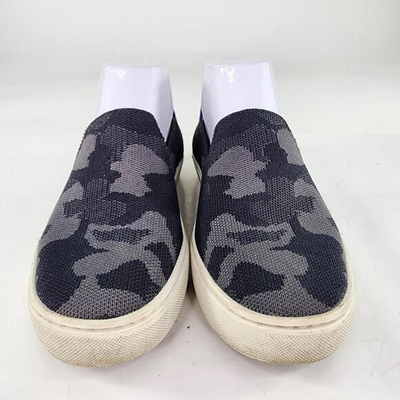 Rothy's The Original Slip On Sneaker US 7.5 Grey Camo Casual Flat Shoes - Picture 2 of 11